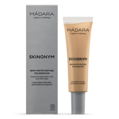 MÁDARA SKINONYM POLOMATNÝ MAKE-UP S PEPTIDY,#50 GOLDEN SAND,30 ml