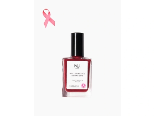 NUI COSMETICS PŘÍRODNÍ LAK NA NEHTY 03 DARK RED VIOLETT 14 ml