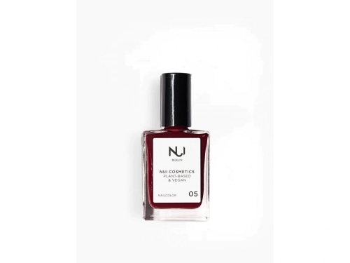 NUI COSMETICS PŘÍRODNÍ LAK NA NEHTY 05 DARK RED 14 ml