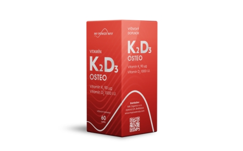 MY POWER WAY Vitamín K2D3 OSTEO, 60 kapslí